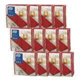 Guardanapo LINSTYLE® Premium Tork - Vermelho - 12 pacotes com 50 folhas cada