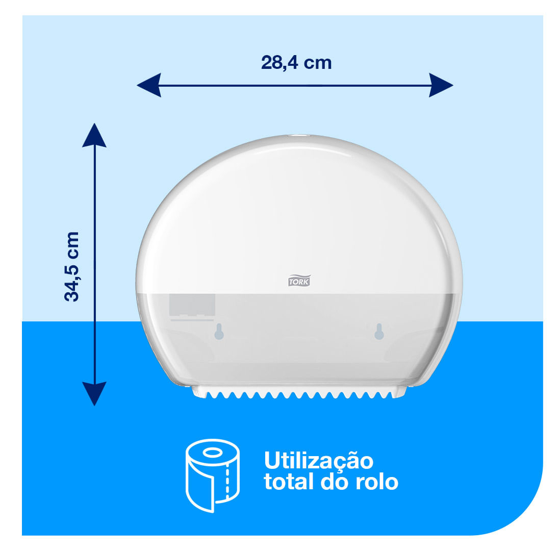 DispenserparapapelhigienicoTorkJumboMiniBranco