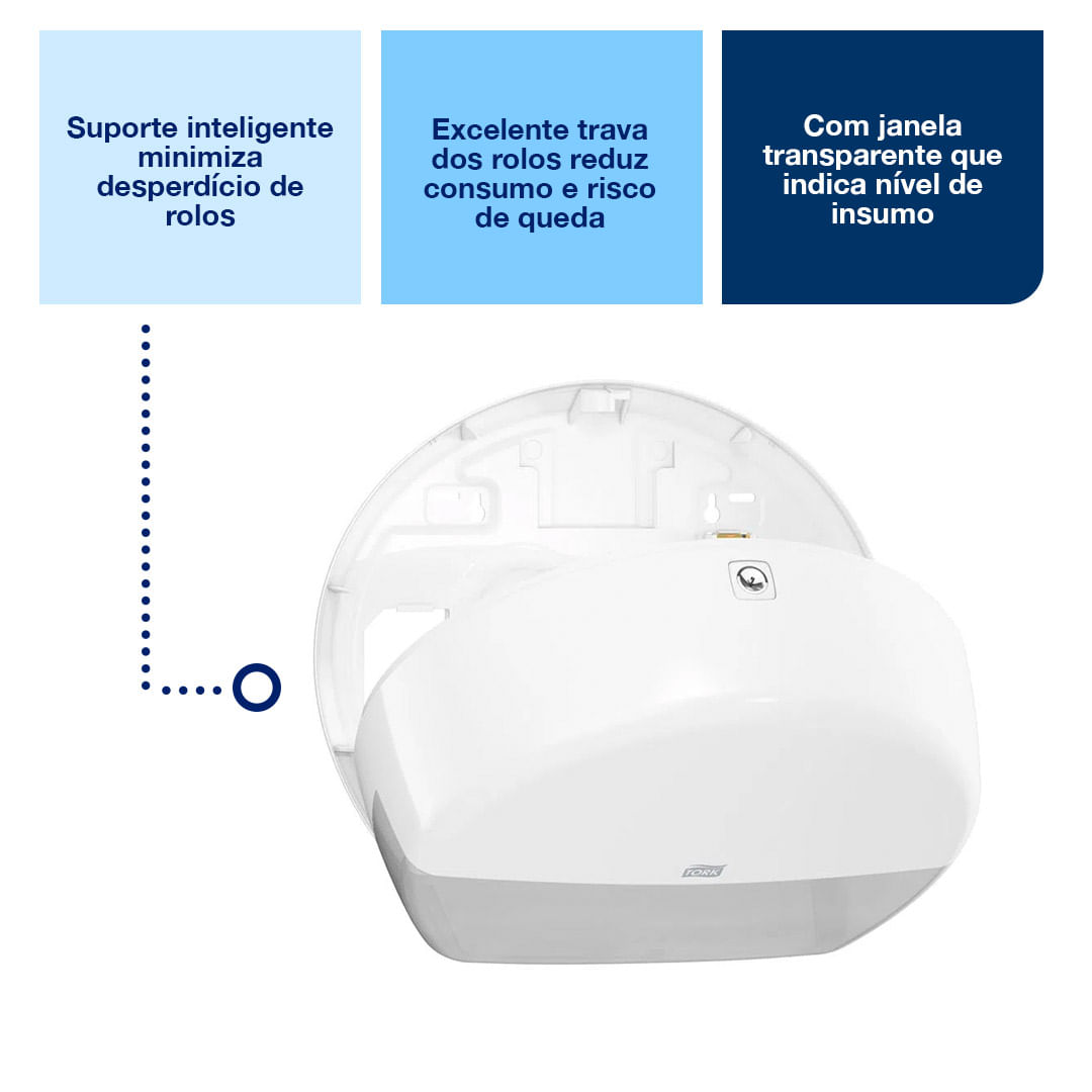 DispenserparapapelhigienicoTorkJumboMiniBranco