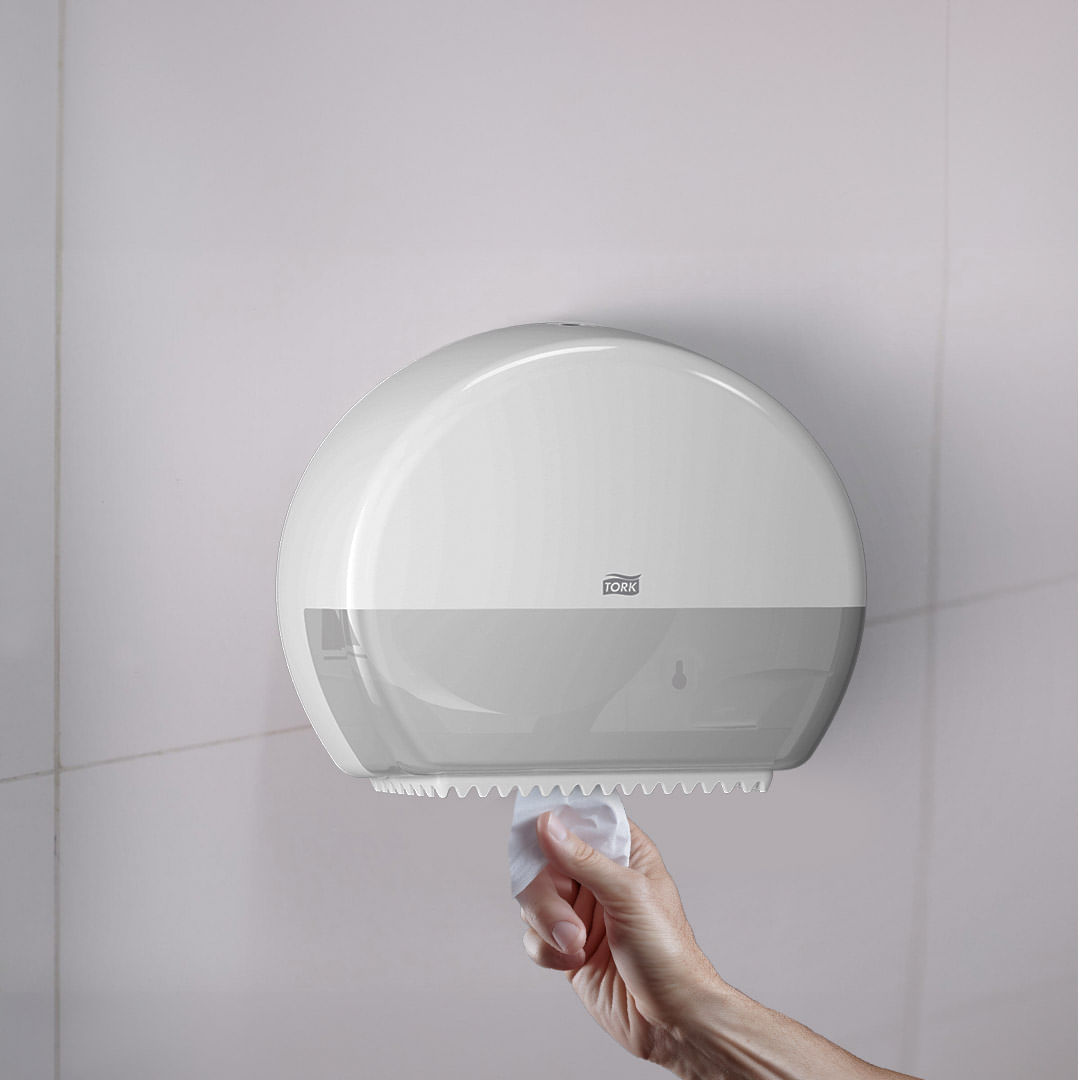 DispenserparapapelhigienicoTorkJumboMiniBranco