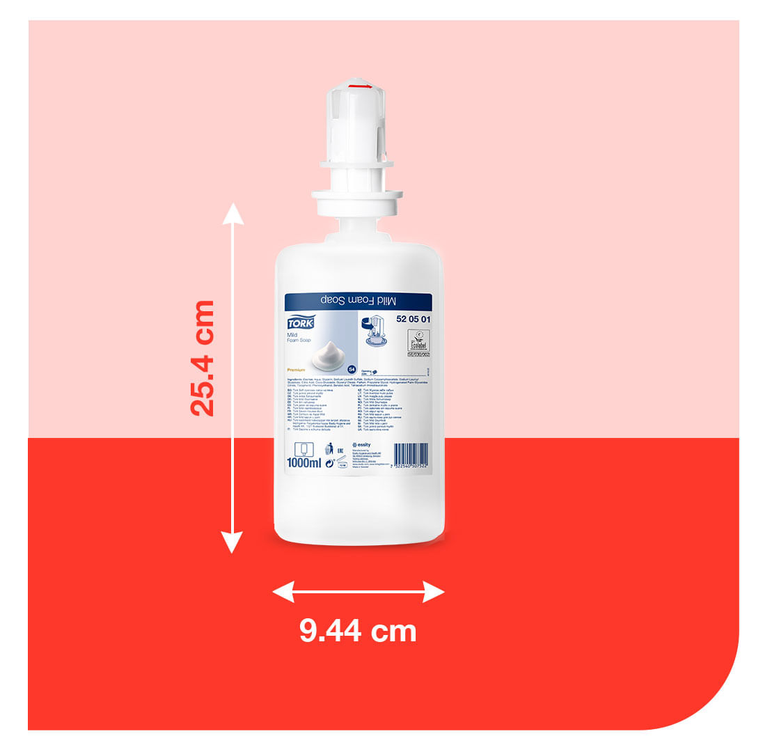 SaboneteEspumaSuaveTork1litro