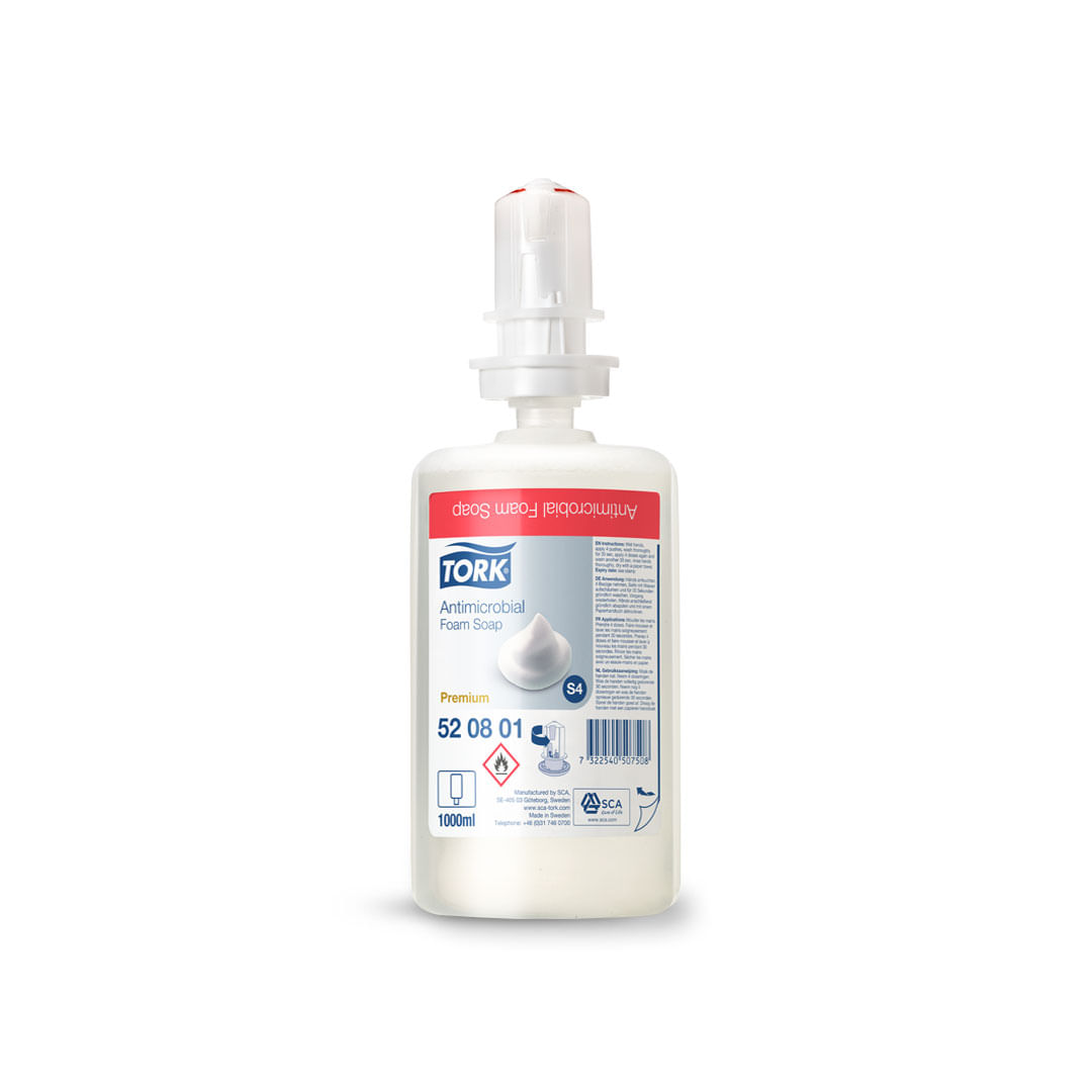 Sabonete Espuma Antimicrobial Tork - 1 litro - Tork Brasil