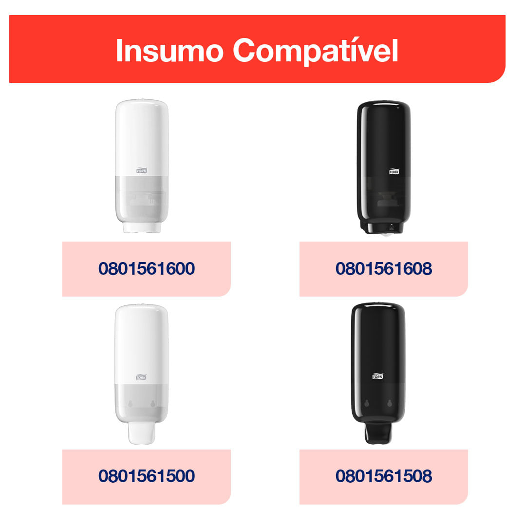 SaboneteEspumaTorkAntimicrobial6frascosde1litrocada