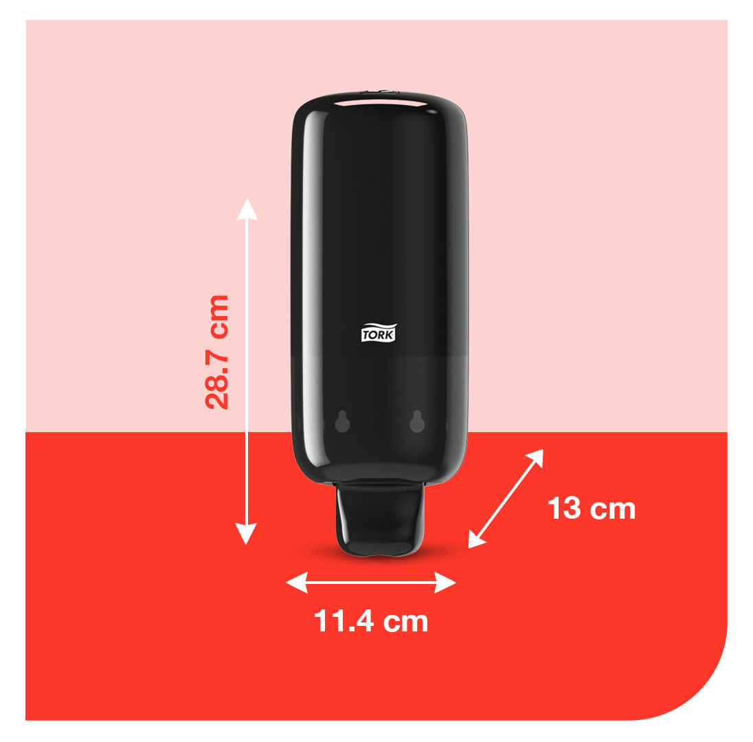 DispenserparaSaboneteEspumaTorkPreto