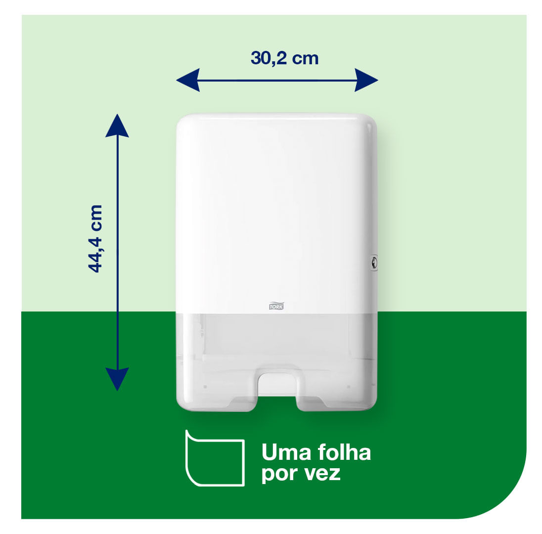 DispenserparaPapelToalhaInterfolhadoTorkBranco