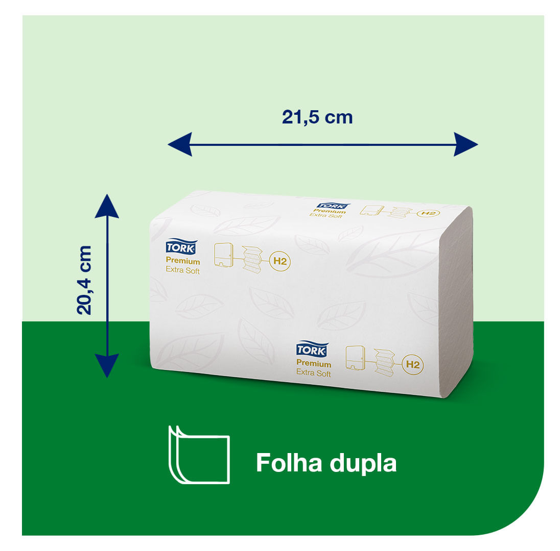 PapelToalhaInterfolhadoTorkAdvancedfolhadupla16pacotesde260folhas