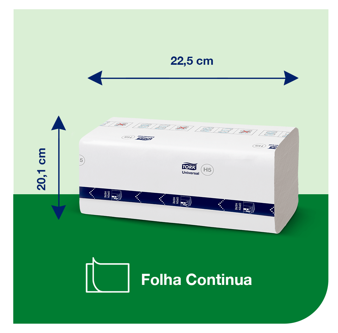 PapelToalhaInterfolhadoparamaosTorkPeakServe®Continuous