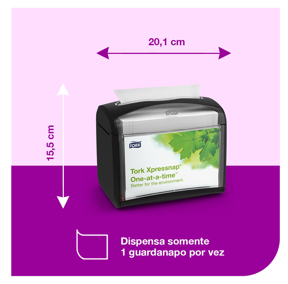 PortaguardanapoTorkXpressnapTabletopPreto