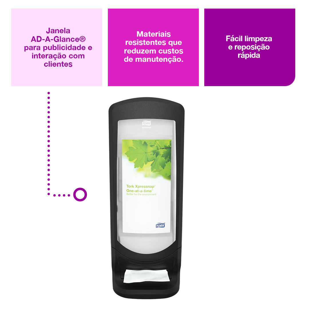 PortaguardanapoTorkXpressnapStandPreto