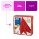 GuardanapoLINSTYLE®PremiumTorkVermelho50folhas