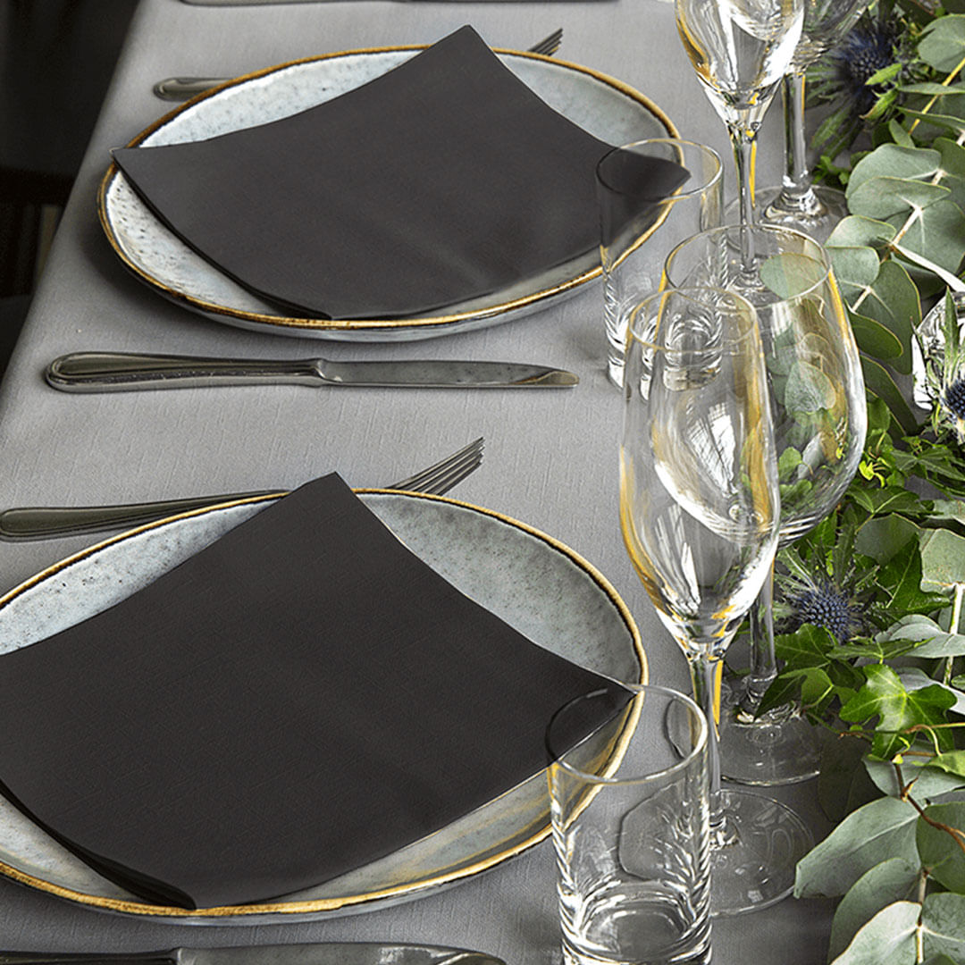 GuardanapoLINSTYLE®PremiumTorkPreto50folhas