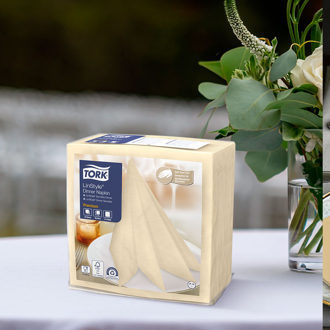 GuardanapoLINSTYLE®PremiumTorkBege50folhas